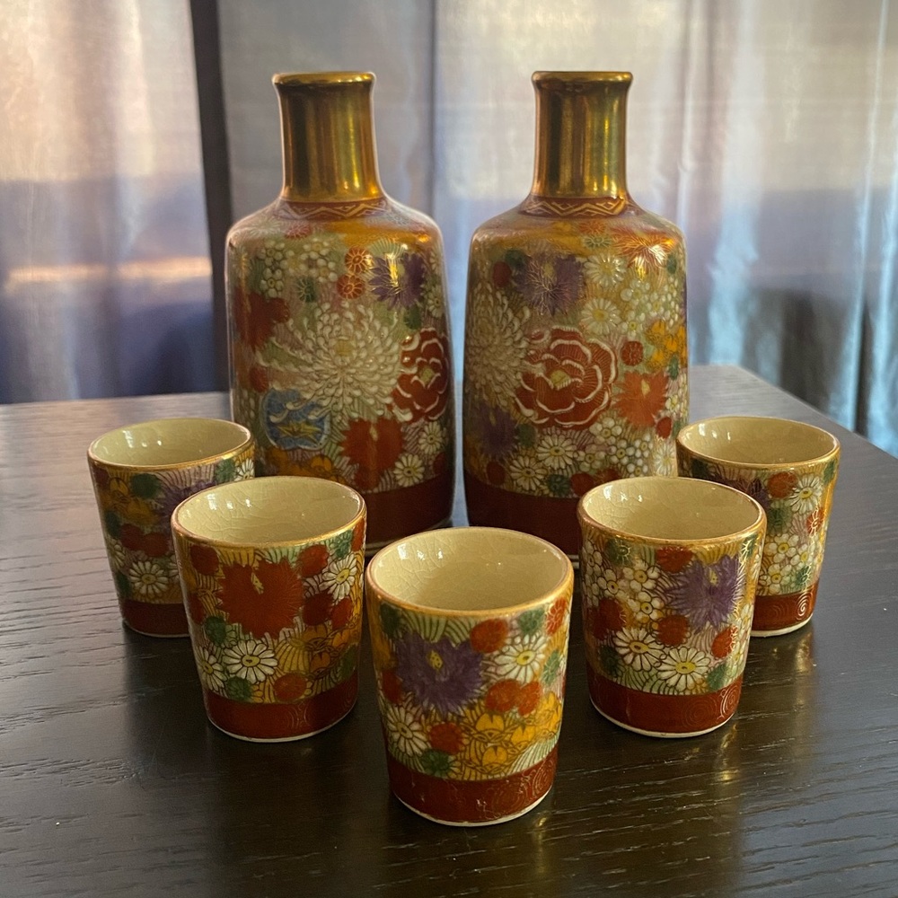 Vintage Sake set